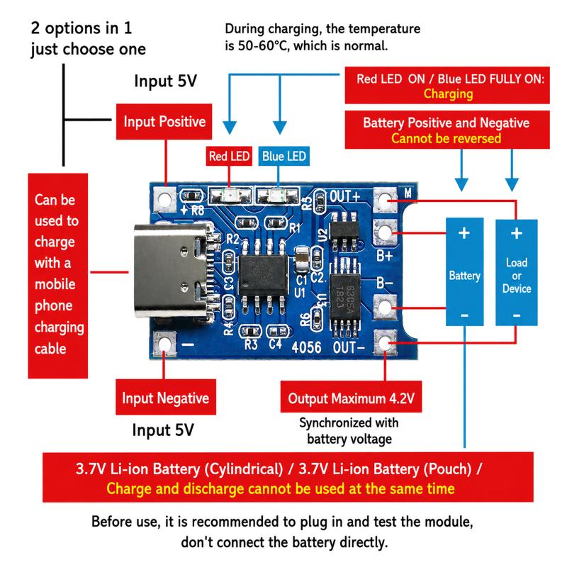 18650 TP4056 Lithium Battery C - Tp4056 Module 评论和价格