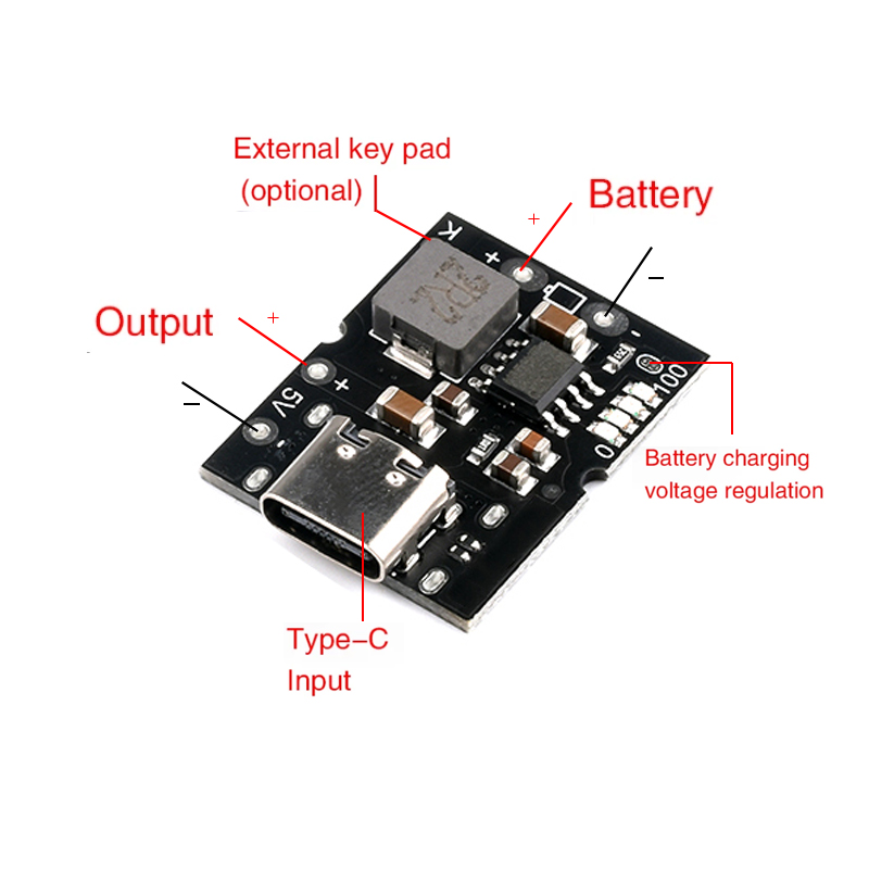 Type-C USB 5V 2A Boost Convert - Li Ion Charger Module 评论和价格
