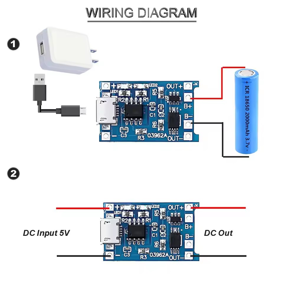 1-20Pcs Type-C/Micro/Mini USB  - Tp4056 Module 评论和价格