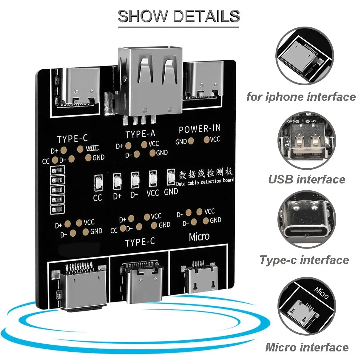 1-3Pcs DT3 USB Tester Data Cab - Micro Usb Cable 评论和价格