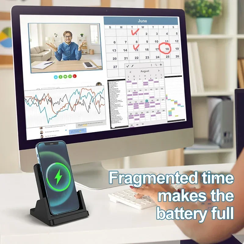 30W Wireless Charger Pad Stand - Micro Usb Cable 评论和价格