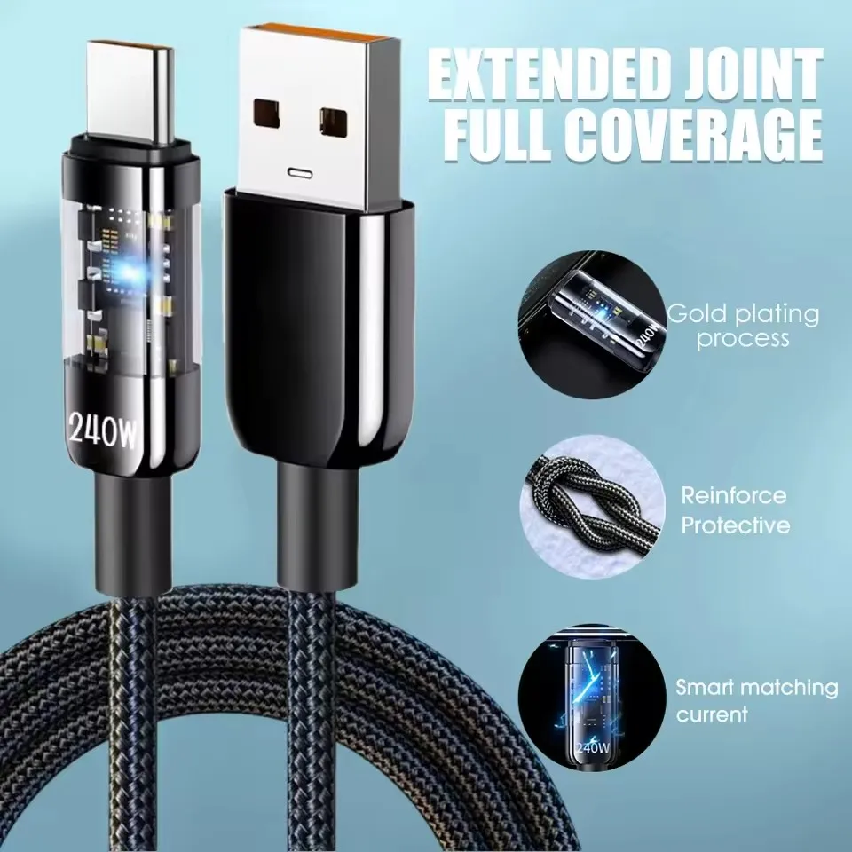240W Nylon USB Type C Super Fa - Usb C Cable 评论和价格